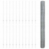 Ogrodzenie z słupkiem Srebrny 1,6 x 50 m Stal