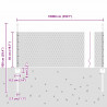 Ogrodzenie z słupkiem Srebrny 0,5 x 100 m Stal