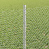 Ogrodzenie z słupkiem Srebrny 0,8 x 100 m Stal