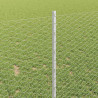 Ogrodzenie z słupkiem Srebrny 1 x 100 m Stal