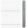 Ogrodzenie z słupkiem Srebrny 1 x 100 m Stal