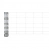 Ogrodzenie z słupkiem Srebrny 0,8 x 25 m Stal