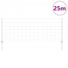 Ogrodzenie z słupkiem Srebrny 0,8 x 25 m Stal