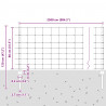 Ogrodzenie z słupkiem Srebrny 0,8 x 25 m Stal