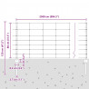 Ogrodzenie z słupkiem Srebrny 0,8 x 25 m Stal