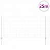 Ogrodzenie z słupkiem Srebrny 1 x 25 m Stal