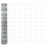 Ogrodzenie z słupkiem Srebrny 1 x 25 m Stal