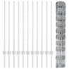 Ogrodzenie z słupkiem Srebrny 1 x 25 m Stal
