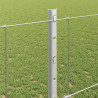 Ogrodzenie z słupkiem Srebrny 1,2 x 25 m Stal
