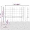 Ogrodzenie z słupkiem Srebrny 1,2 x 25 m Stal