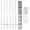 Ogrodzenie z słupkiem Srebrny 1,2 x 25 m Stal