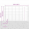 Ogrodzenie z słupkiem Srebrny 1,2 x 25 m Stal