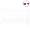 Ogrodzenie z słupkiem Srebrny 1,2 x 25 m Stal