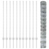 Ogrodzenie z słupkiem Srebrny 1,2 x 25 m Stal