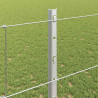 Ogrodzenie z słupkiem Srebrny 1,2 x 25 m Stal