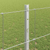 Ogrodzenie z słupkiem Srebrny 1,2 x 25 m Stal