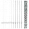 Ogrodzenie z słupkiem Srebrny 1,2 x 25 m Stal