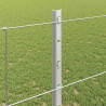 Ogrodzenie z słupkiem Srebrny 1,2 x 25 m Stal