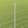 Ogrodzenie z słupkiem Srebrny 1,4 x 25 m Stal