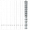 Ogrodzenie z słupkiem Srebrny 1,5 x 25 m Stal