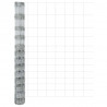 Ogrodzenie z słupkiem Srebrny 1,5 x 25 m Stal