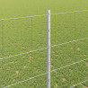 Ogrodzenie z słupkiem Srebrny 1,5 x 25 m Stal