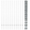 Ogrodzenie z słupkiem Srebrny 1,5 x 25 m Stal