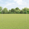 Ogrodzenie z słupkiem Srebrny 1,6 x 25 m Stal