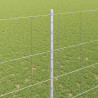 Ogrodzenie z słupkiem Srebrny 1,6 x 25 m Stal