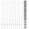 Ogrodzenie z słupkiem Srebrny 1,6 x 25 m Stal
