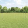 Ogrodzenie z słupkiem Srebrny 0,8 x 50 m Stal