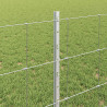 Ogrodzenie z słupkiem Srebrny 0,8 x 50 m Stal