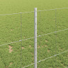 Ogrodzenie z słupkiem Srebrny 1 x 50 m Stal