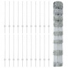 Ogrodzenie z słupkiem Srebrny 1 x 50 m Stal