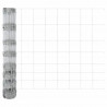 Ogrodzenie z słupkiem Srebrny 1 x 50 m Stal