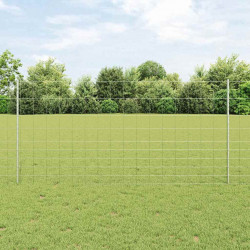 Ogrodzenie z słupkiem Srebrny 1,2 x 50 m Stal