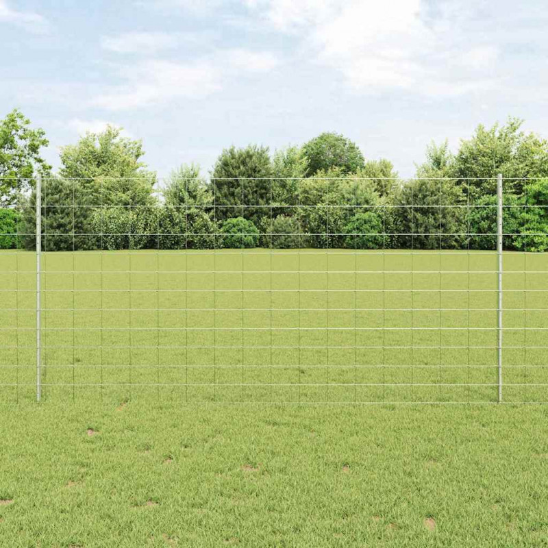 Ogrodzenie z słupkiem Srebrny 1,2 x 50 m Stal