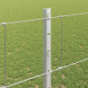 Ogrodzenie z słupkiem Srebrny 1,2 x 50 m Stal