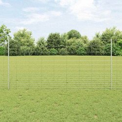 Ogrodzenie z słupkiem Srebrny 1,2 x 50 m Stal