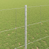Ogrodzenie z słupkiem Srebrny 1,4 x 50 m Stal
