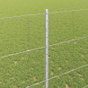 Ogrodzenie z słupkiem Srebrny 1,4 x 50 m Stal