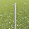 Ogrodzenie z słupkiem Srebrny 1,4 x 50 m Stal