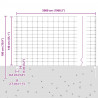 Ogrodzenie z słupkiem Srebrny 1,4 x 50 m Stal