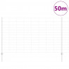 Ogrodzenie z słupkiem Srebrny 1,4 x 50 m Stal