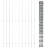 Ogrodzenie z słupkiem Srebrny 1,6 x 50 m Stal