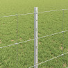 Ogrodzenie z słupkiem Srebrny 0,8 x 100 m Stal