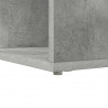 Biurko narożne z półką Betonowy szary 101,5 x 149,5 x 149,5 cm