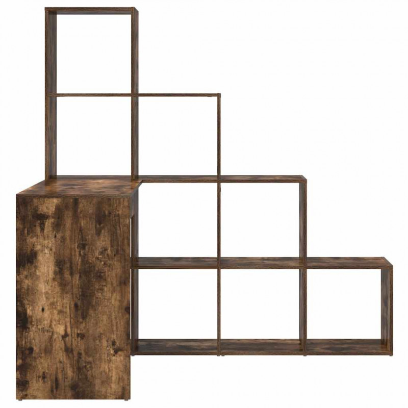 Biurko narożne z półką Dąb wędzony 101,5 x 149,5 x 149,5 cm