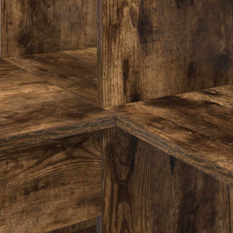 Biurko narożne z półką Dąb wędzony 101,5 x 149,5 x 149,5 cm