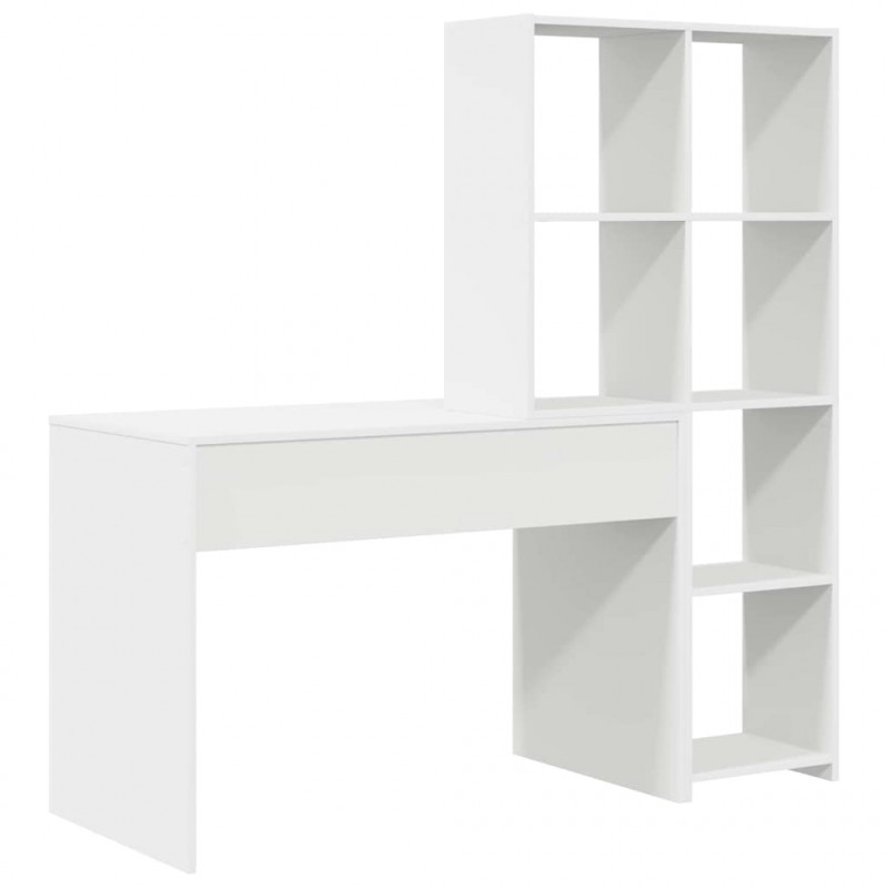 Biurko Biały 138,5 x 55 x 143 cm Materiał drewnopochodny